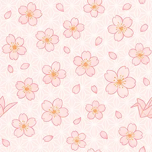 桜麻の葉ピンク柄 / Sakura Asanoha Pink Pattern